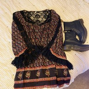 Free People Size S bell sleeve dress